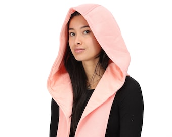 Pink Assassin Infinity Scarf Hood Cowl Snood Hoodie Costume Cosplay