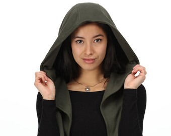 Green Assassin Infinity Scarf Hood Hoodie Costume Cosplay