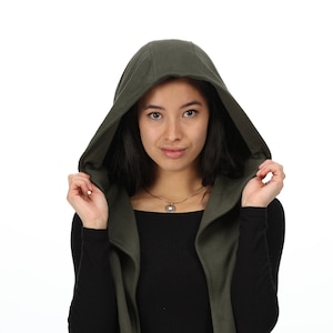 Green Assassin Infinity Scarf Hood Hoodie Costume Cosplay image 1