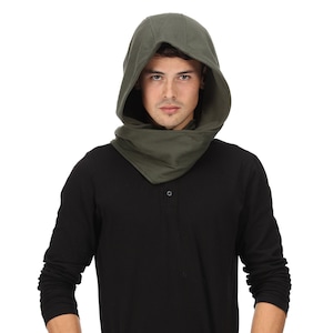 Green Assassin Infinity Scarf Hood Hoodie Costume Cosplay image 2