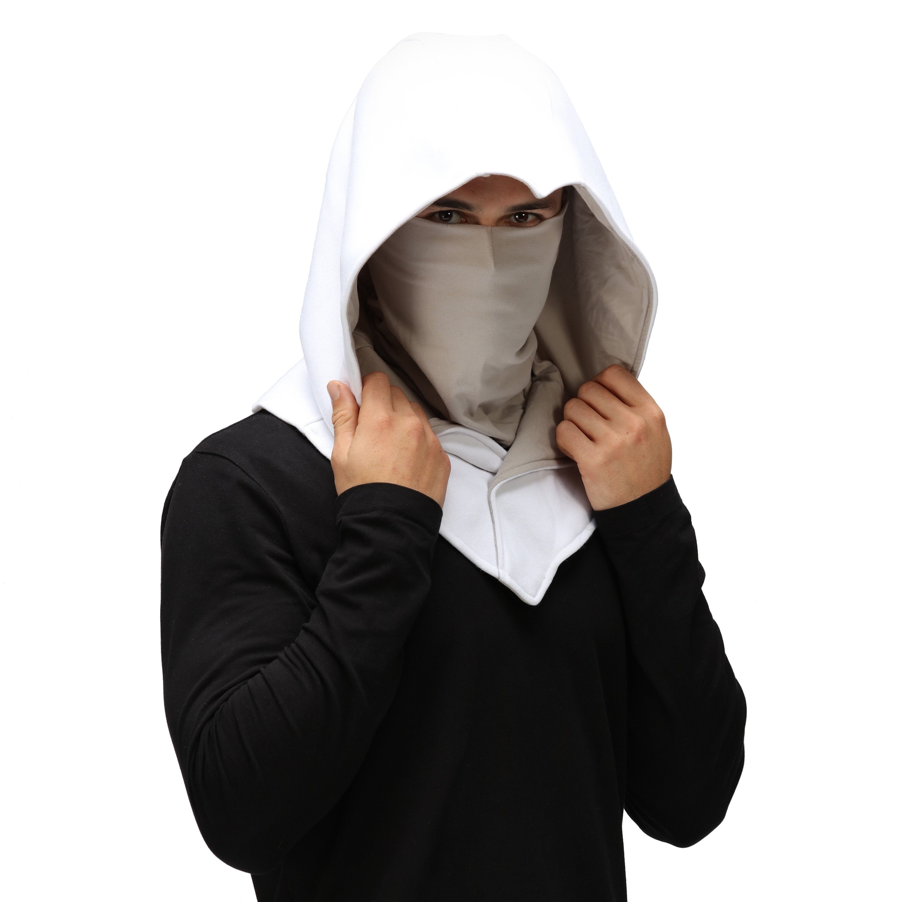 Fake two cyberpunk ninja suit hoodies hotsell