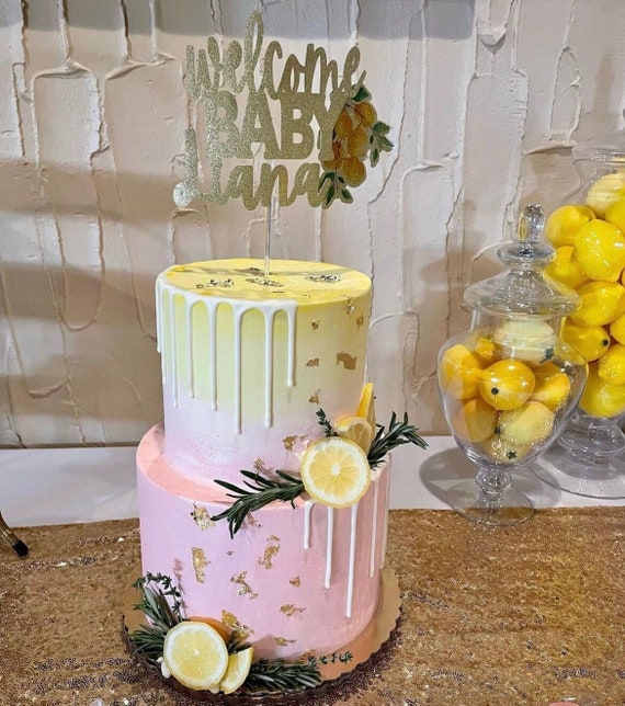 Lemon Layer Cake with Lemon Lime Buttercream - Pip and Ebby