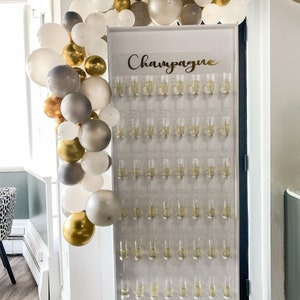 SIGN for Champagne Wall Acrylic Custom Gold Vinyl Sign for Wedding Baby Shower Special Event Decoration