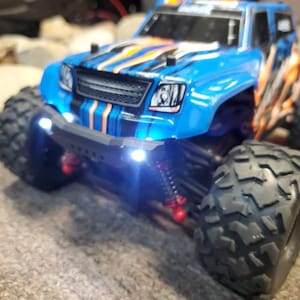 LED Headlights & Taillights Front and Rear Lights for Traxxas LATRAX TETON Bumper