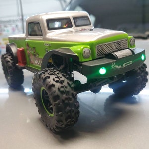 Axial SCX24 B-17 Betty Rock Crawler GREEN  Replacement Bumper Lights 1/24 scale