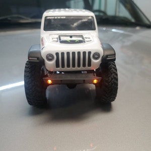 Axial SCX24 Bumper Lights Jeep Gladiator, Wrangler, Bronco, Chevy C10, Deadbolt - All Colors Available