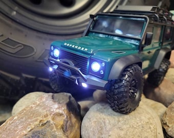 Traxxas TRX4M Headlights & Taillights LED Lights Fits Bronco and Land Rover - Plug and Play