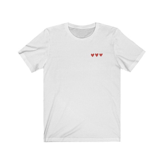 Minimalist Hearts Shirt Valentine's Day Shirt Valentine | Etsy