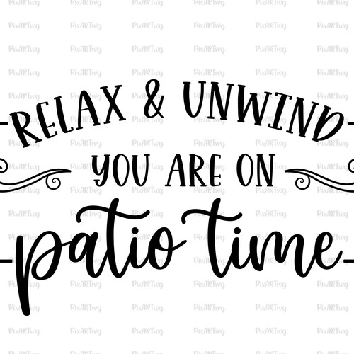 Patio Time SVG Etsy