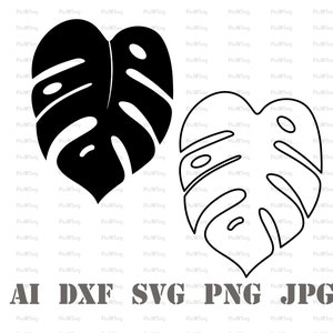 2 SVG FILES Monstera Svg-Monstera Leaf Svg-Monstera Outline Svg-Monstera Plant Svg-Tropical Leaves Svg-Monstera Silhoutte-Tropical Svg-Plant