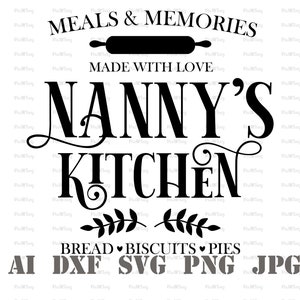 Nannys Kitchen Svg-Farmhouse Svg,Kitchen Svg,Baking Svg,Oven Mitt Svg,Pot Holder svg,Farmhouse Svg,Tea Towel Svg,Apron Svg