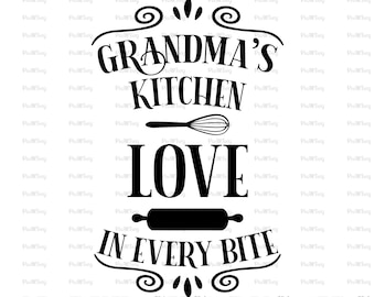 Download Grandma S Kitchen Made With Love Custom Pot Holder Etsy