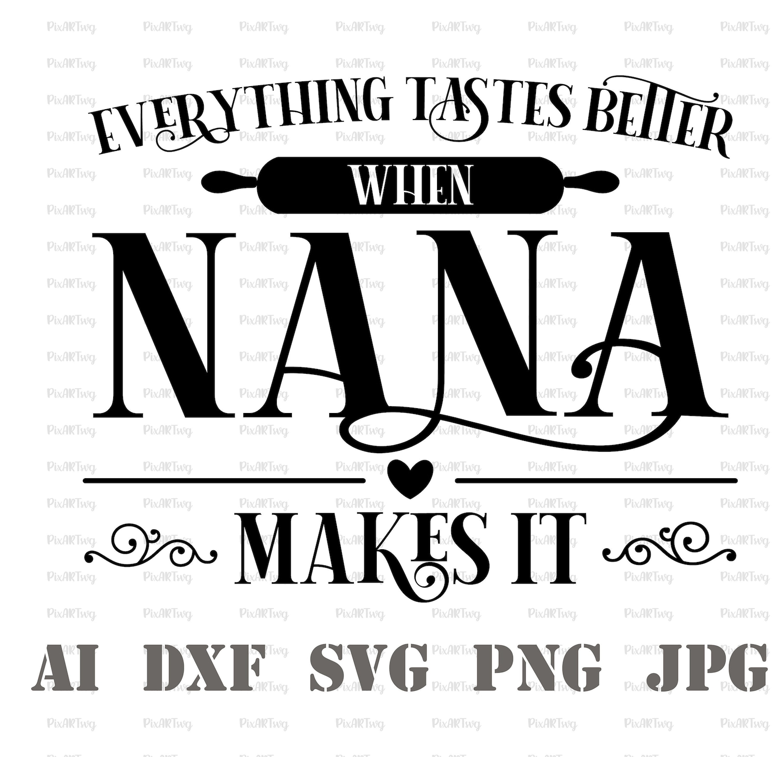 Everything Tastes Better When Nana Makes Itnana's Kitchen Etsy