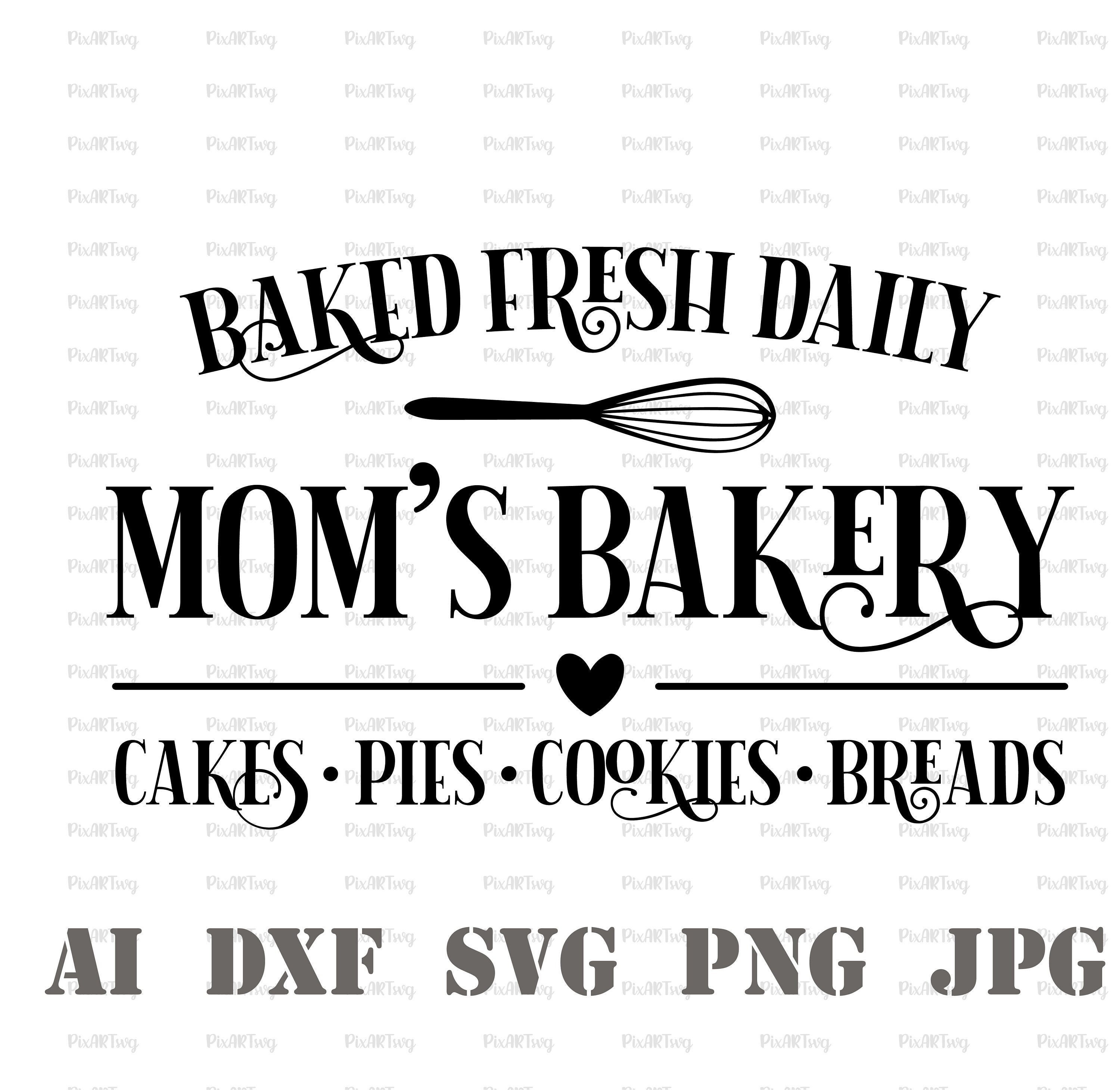 Mom's Bakery Svg-meals & Memories Svg-nanny's Kitchen - Etsy