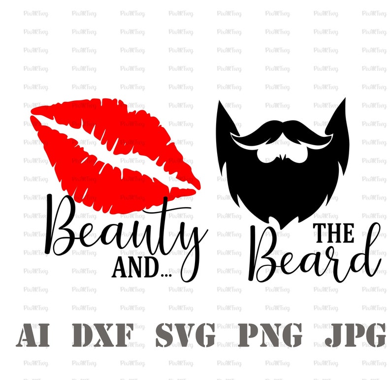The Beauty Svg-and Beard Svg-i&rsquo;m Her One Svg-his and Hers | Etsy