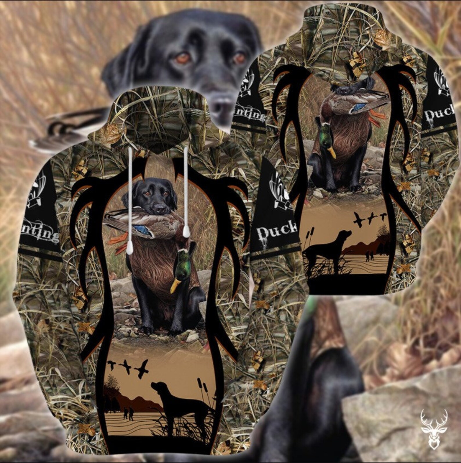 Hunting Duck Hoodie Soft Thick Warm Comfortable 3D All Etsy