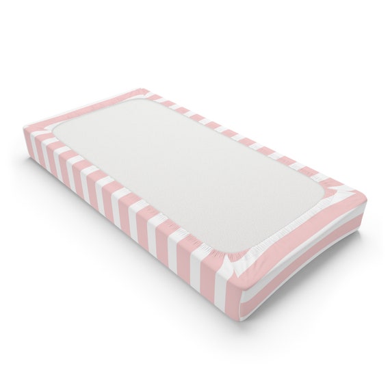 Rose Stripe Baby Changing Pad Cover Striped Baby Changing Pad