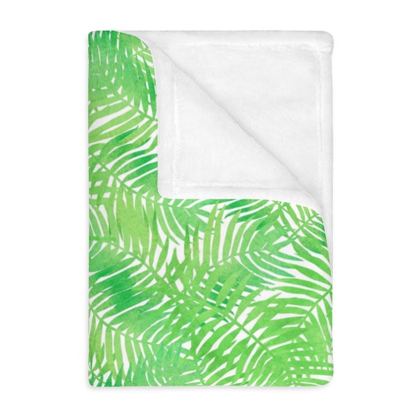 Jungle Velveteen Minky Blanket (Two-sided print)