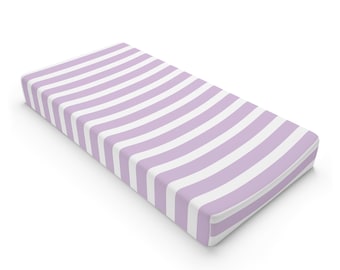 Purple stripes Changing Pad Cover |  Striped Baby Changing Pad Cover | Nursery Change Pad Sheet | Baby Fitted Mat Cover | Newborn Baby Gift