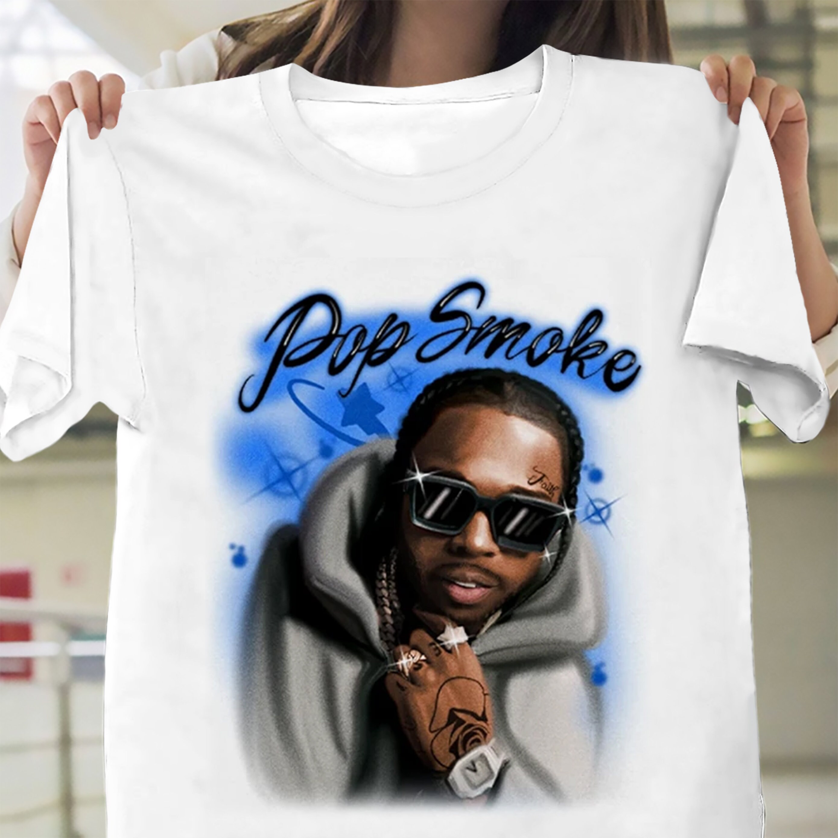 Portrait Pop Smoke Shirt Pop Smoke TShirt Pop Smoke Etsy