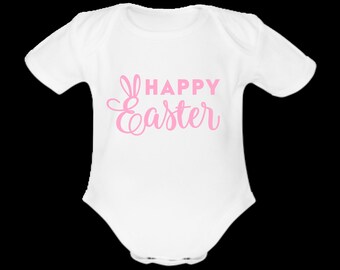 Personalisierter Babybody Easter Ostern, Strampler Happy Easter, Body mit Namen, Strampler Geschenkidee Ostern, Ostergeschenk Baby