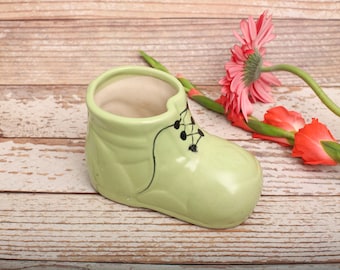 2 x Santa Boots Shoe Ceramic Planter pot | Kids fun pot | Pair in 3 colours 4" height | Home décor | Christmas gift | Rusticbazar.com