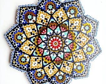 Moroccan Decorative Coasters, Sun shape