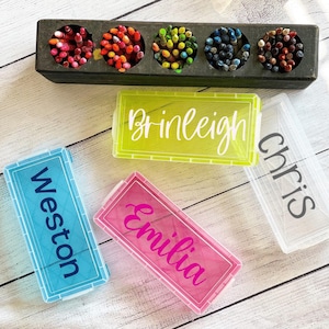 Personalized Pencil and Pen Box, Back to School Marker Box, Custom Marker Box, Pencil box with name, School supply box, Kid's Art Case