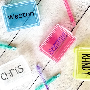 Boîte à crayons personnalisée pour la rentrée scolaire, Boîte personnalisée de fournitures pour la rentrée scolaire, Boîte de fournitures artistiques pour enfants, Boîte de fournitures scolaires