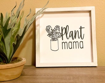 Panneau en bois Plant Mama | Enseigne en bois Aloe Gorgeous | Panneau disant plante drôle | Panneau végétal | Panneau Plant Lady