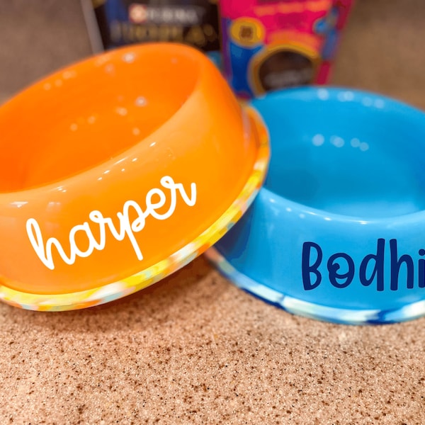 Custom Dog Bowls Etsy