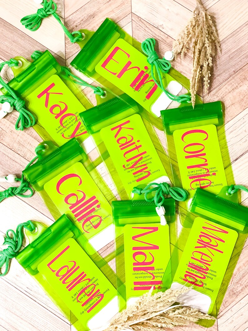 Personalized Waterproof Phone Case Beach or Pool Phone Pouch Etsy