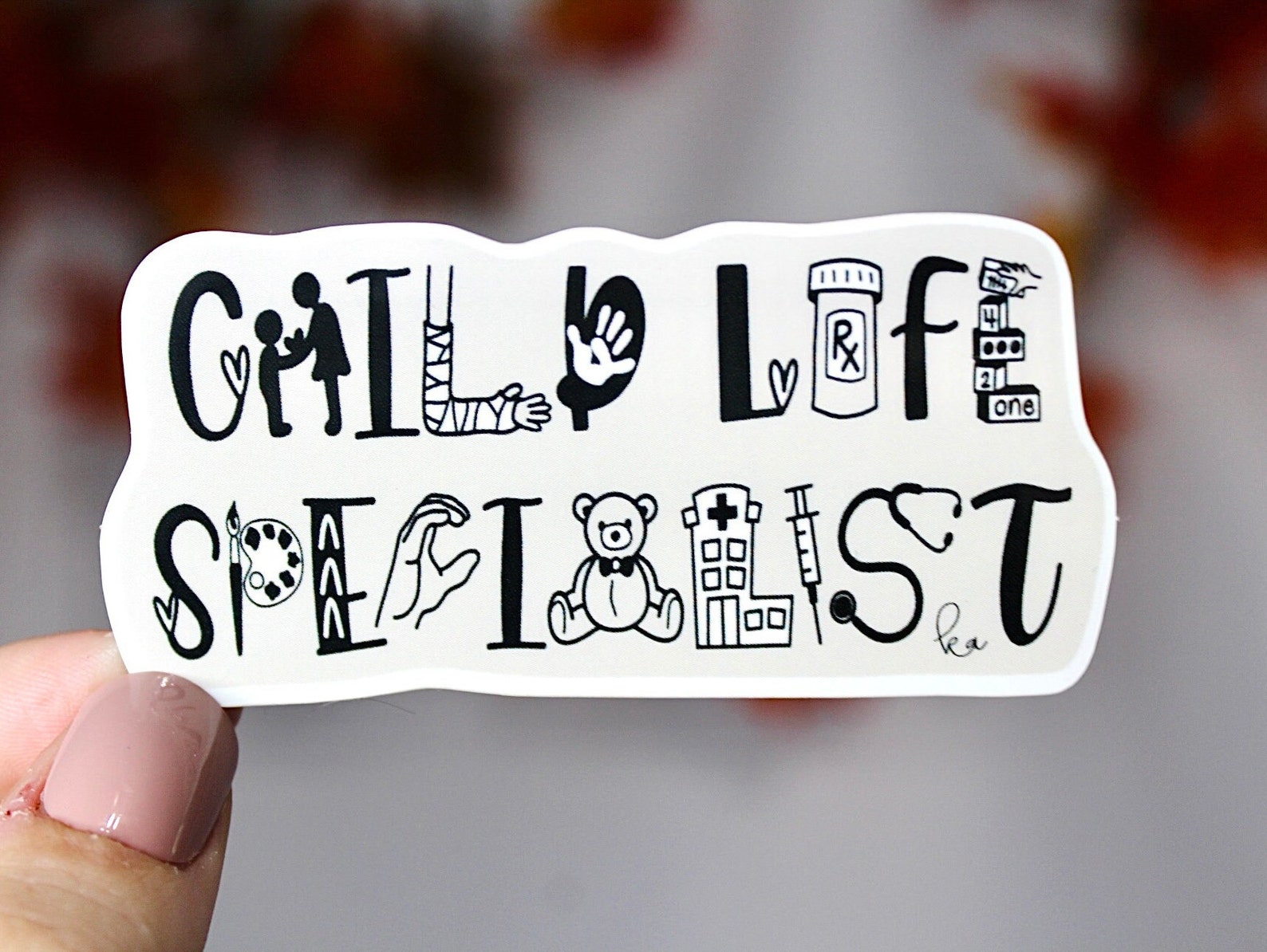 Child Life Specialist CLS Waterproof Vinyl Sticker | Etsy