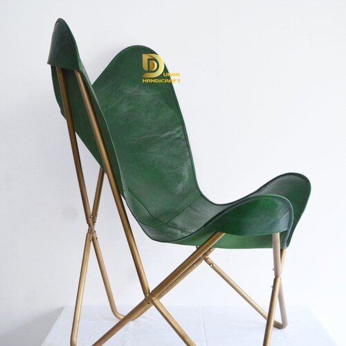 50 Off green and blue butterfly chair, leather butterfly cover with