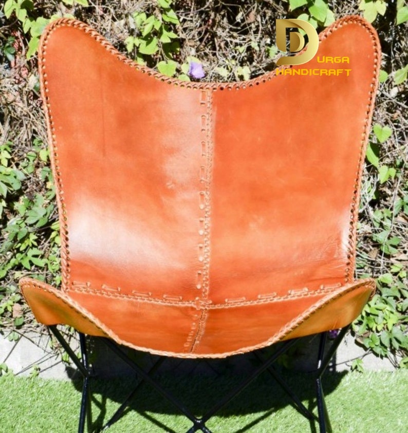 Handmade Leather Butterfly Chair Leather Butterfly Cover With Etsy