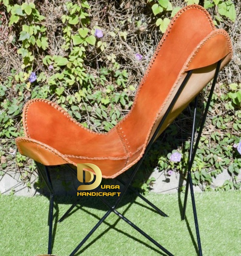 Handmade Leather Butterfly Chair Leather Butterfly Cover With Etsy