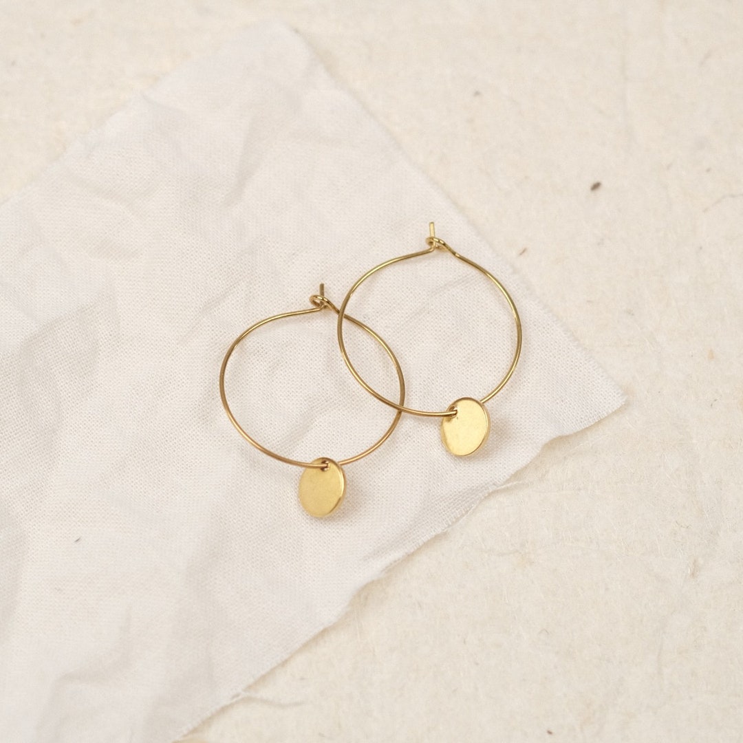 Inilbran Orecchini A Disco Di Monete Bianche Boho Orecchini Con Medaglione D'oro Orecchini A Perno Ritratto D'epoca Orecchini A Disco Di Monete