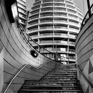 Old Street Station View Architecture London Black and White Photography Fine Art Print