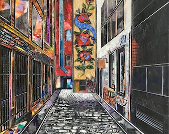 Duckboard Lane, Melbourne, Laneway, Fine Art Print, Giclee, Wall Art