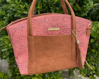 Mexican Tooled Design Leather Purse