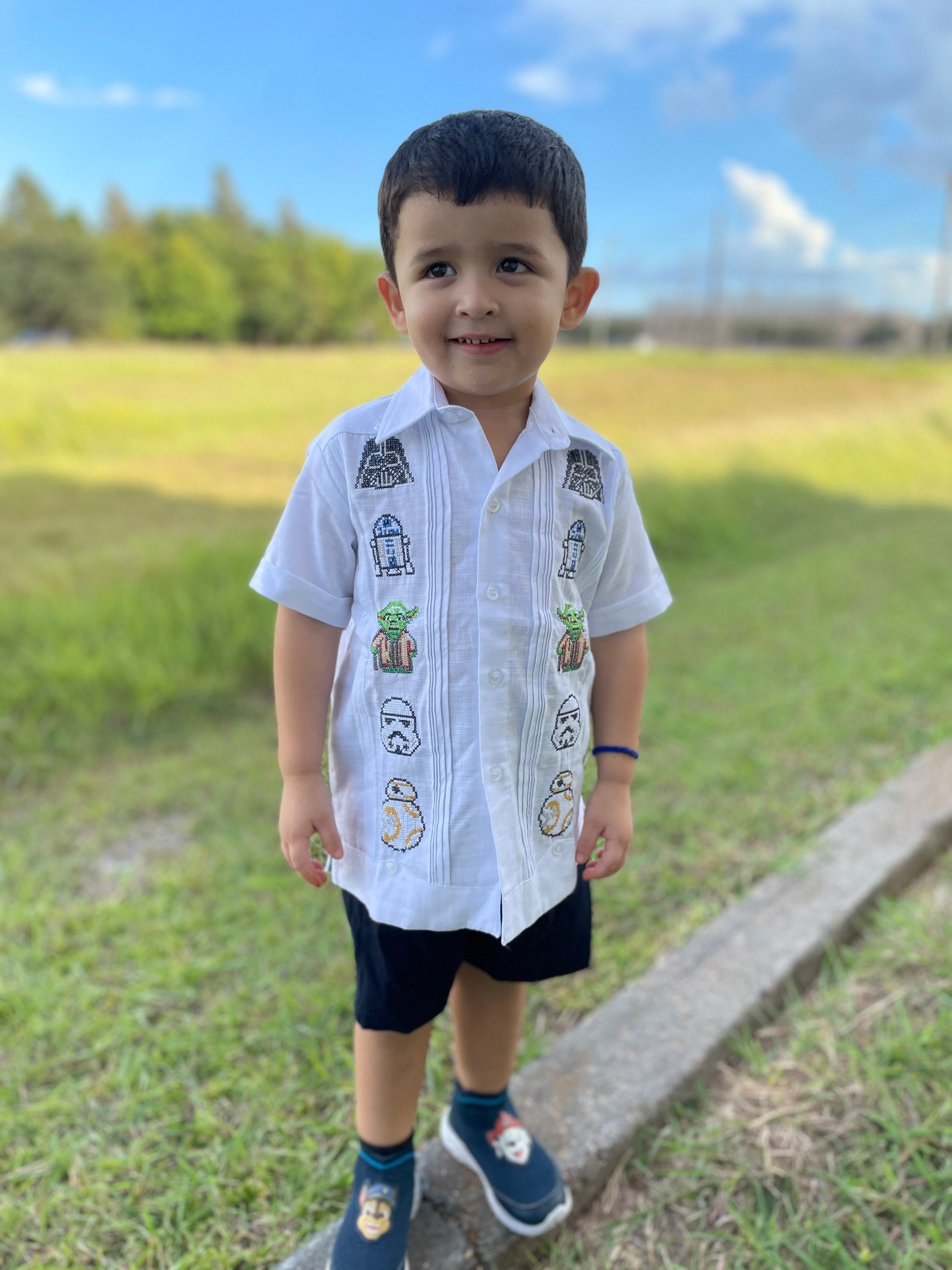 Guayaberas para bautizo de niño sales