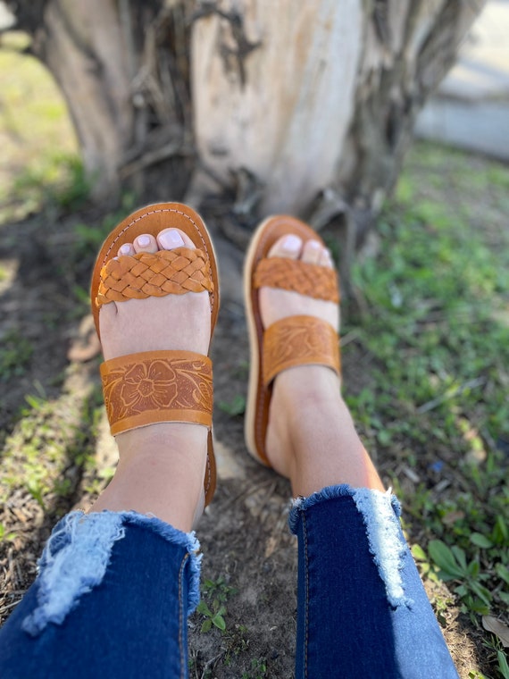 Sandalias Mexicanas mujer hechas a mano | Etsy México