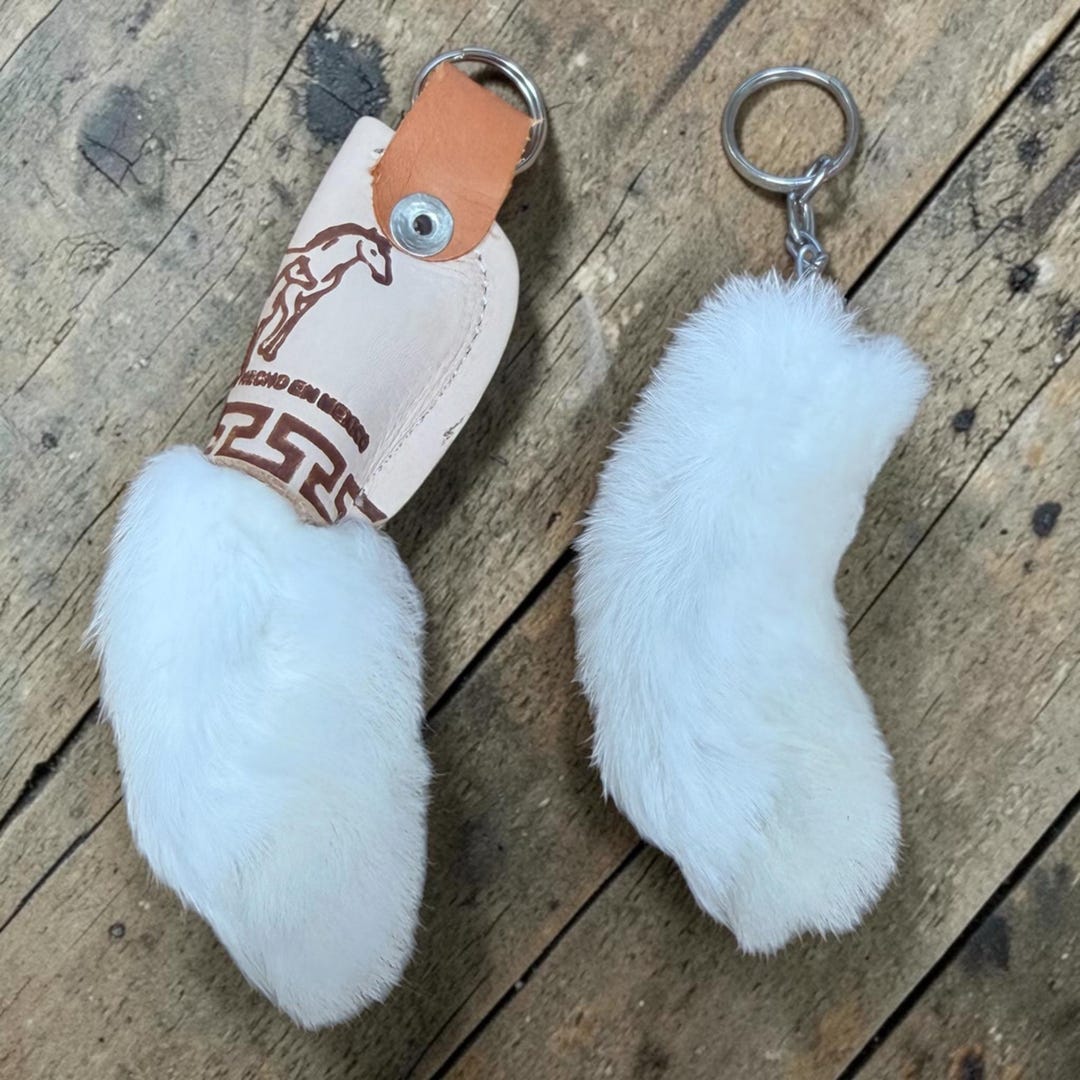 Small Rabbit Foot Keychain Rabbit Foot Keychain, Good Luck Keychain - Etsy UK