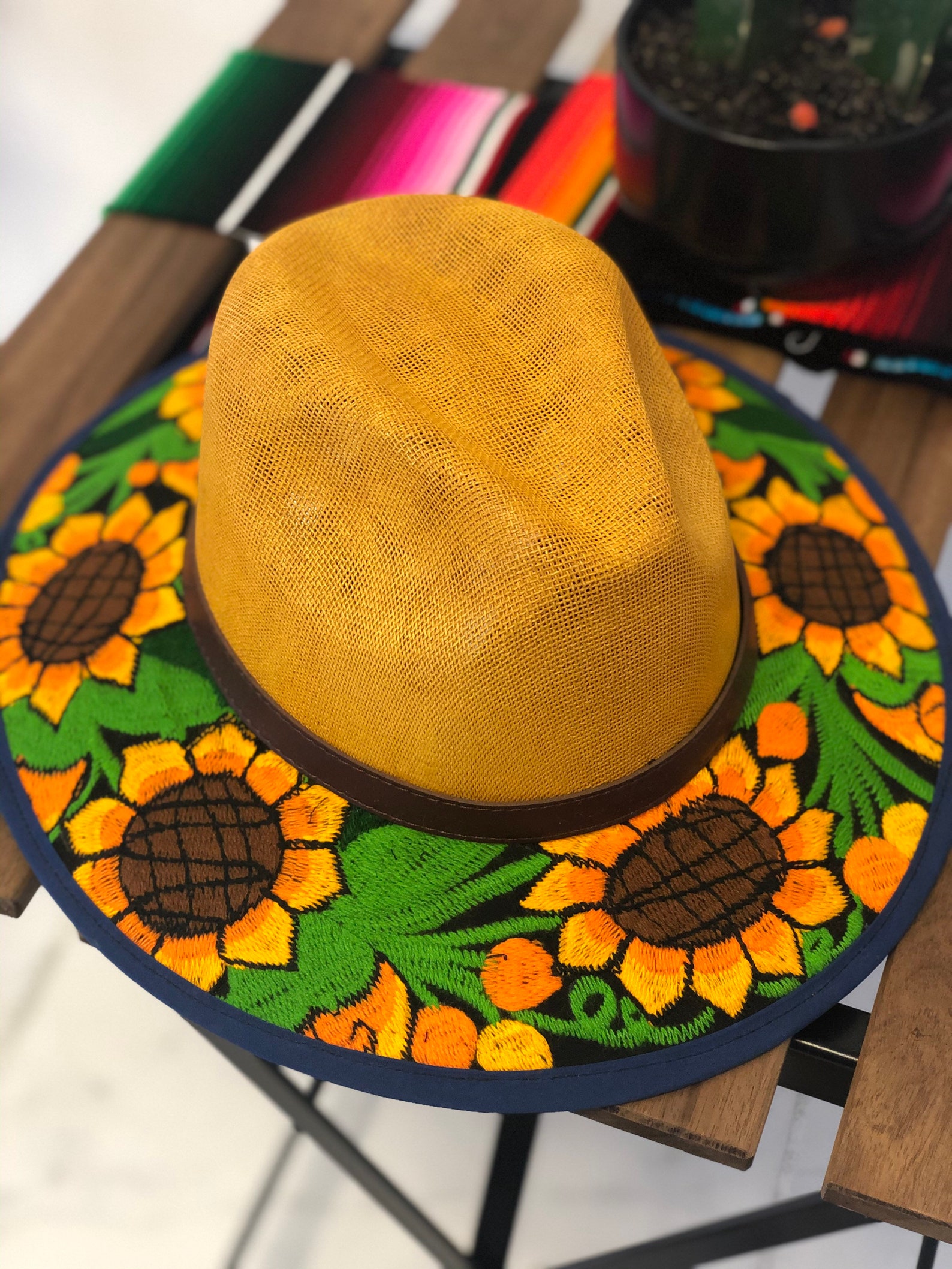 Chapeau Velours Tournesol WIDMANN - Unisexe Adulte Pour Déguisement Et Costume