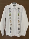 Star Wars Men Guayabera Cross Stitch Embroider | Guayabera de Lino hecha a mano.