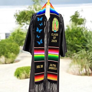 Butterfly Sarape Graduation Stole /Personalized Stole