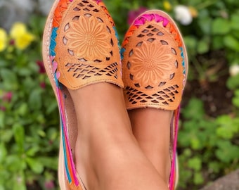 Aurora Multicolor Feito à Mão/Huarache Mexicano