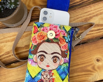 Frida Khalo Phone Holder Bag