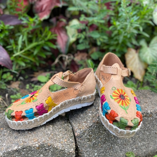 Kids Girls Mexican Leather Sandals Children Handmade Etsy
