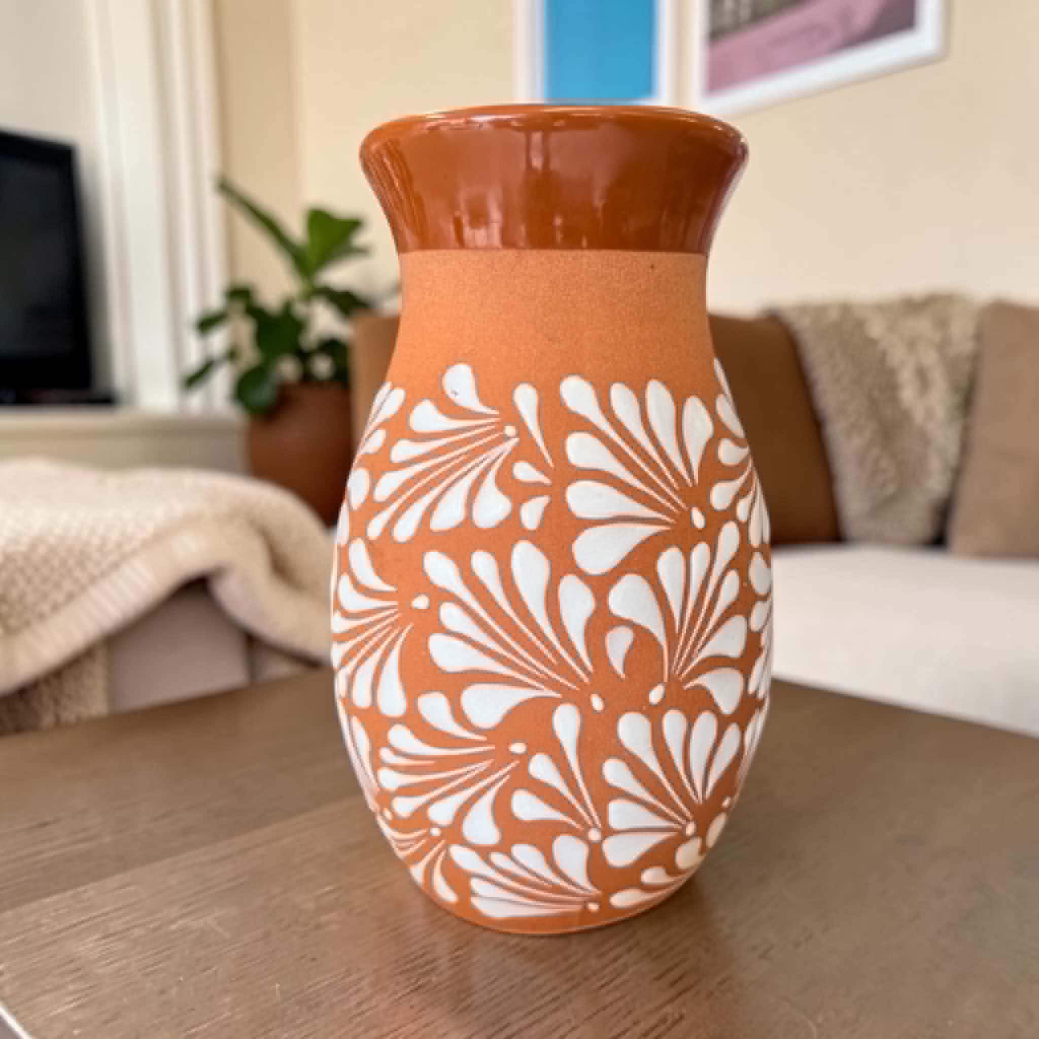 花瓶　メキシコのまつり　焼物 メキシコの花瓶 - Etsy 日本